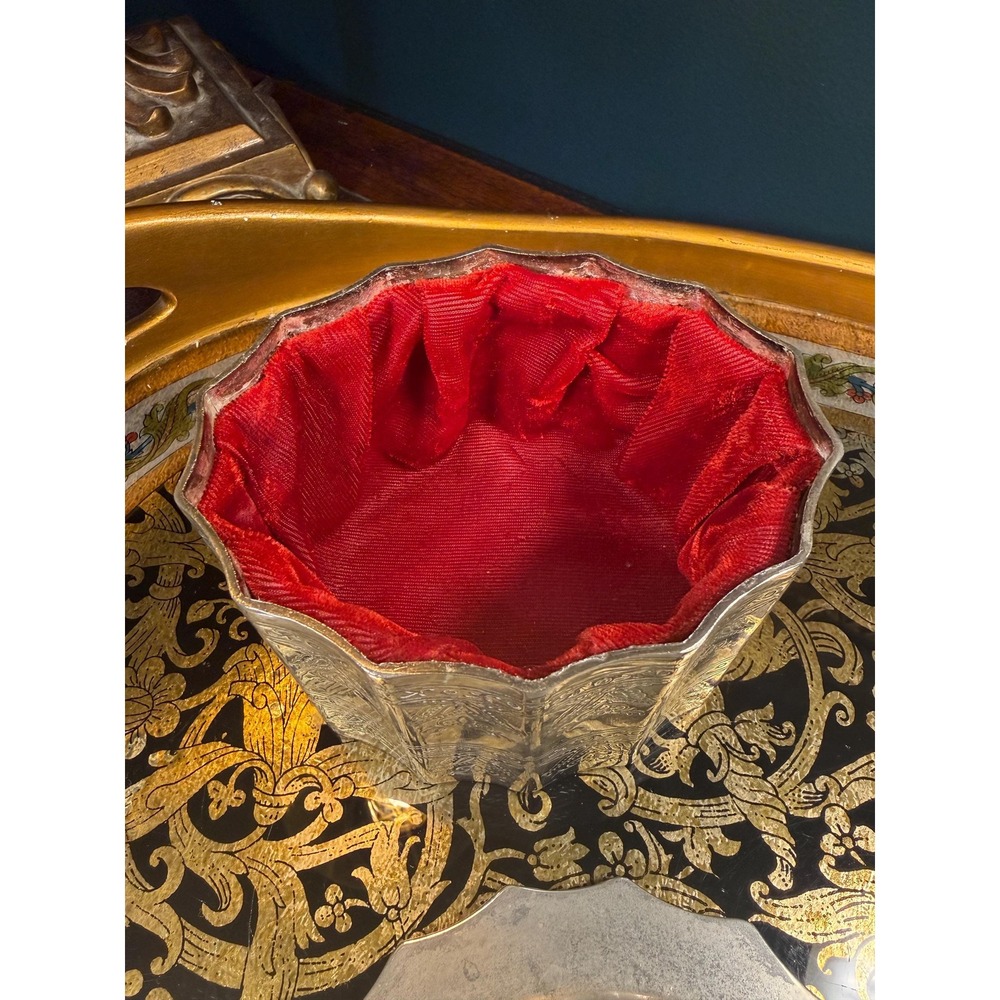 Vintage Godinger Silver Jewelry Casket with Red Lining - Picture 4 of 11